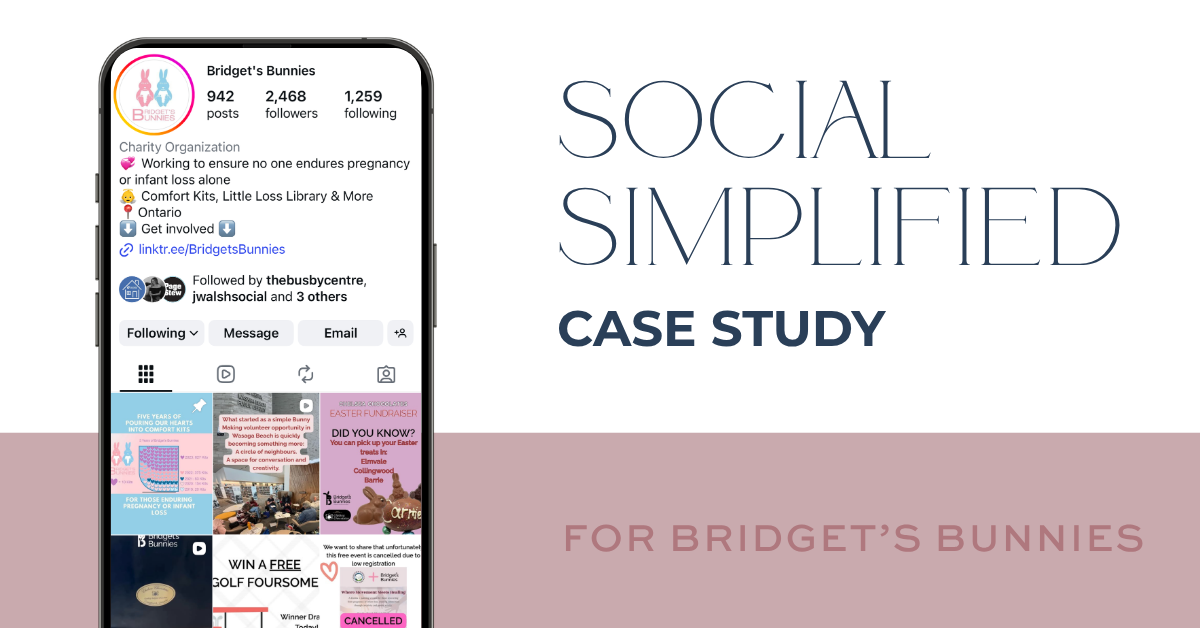 Bridget’s Bunnies social media strategy case study by Social Simplified